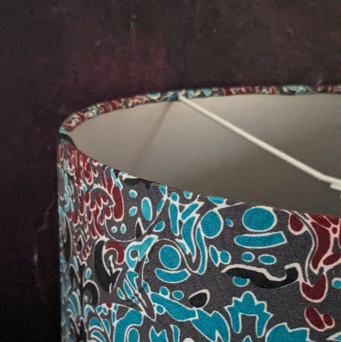 Mint abstract pattern lampshade DOYIN