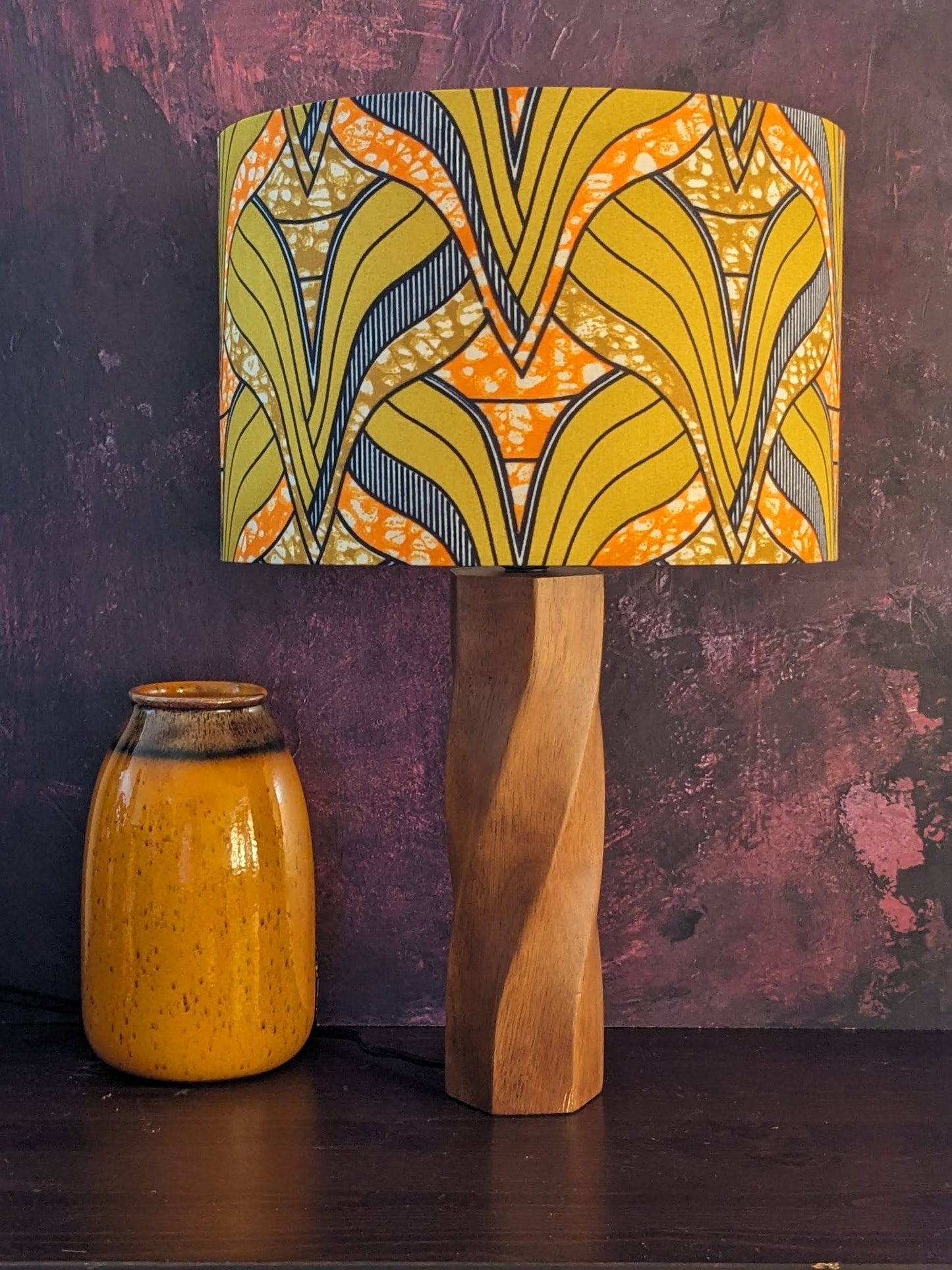 Tropical African Jungle Drum Lampshade IKEMBA