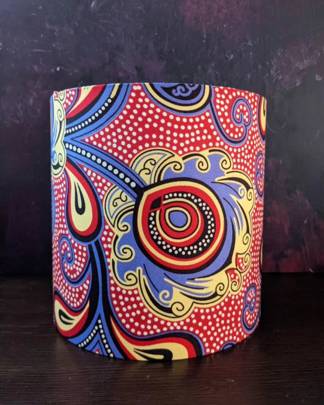 Colourful Flower Pattern African Lampshade MBALE