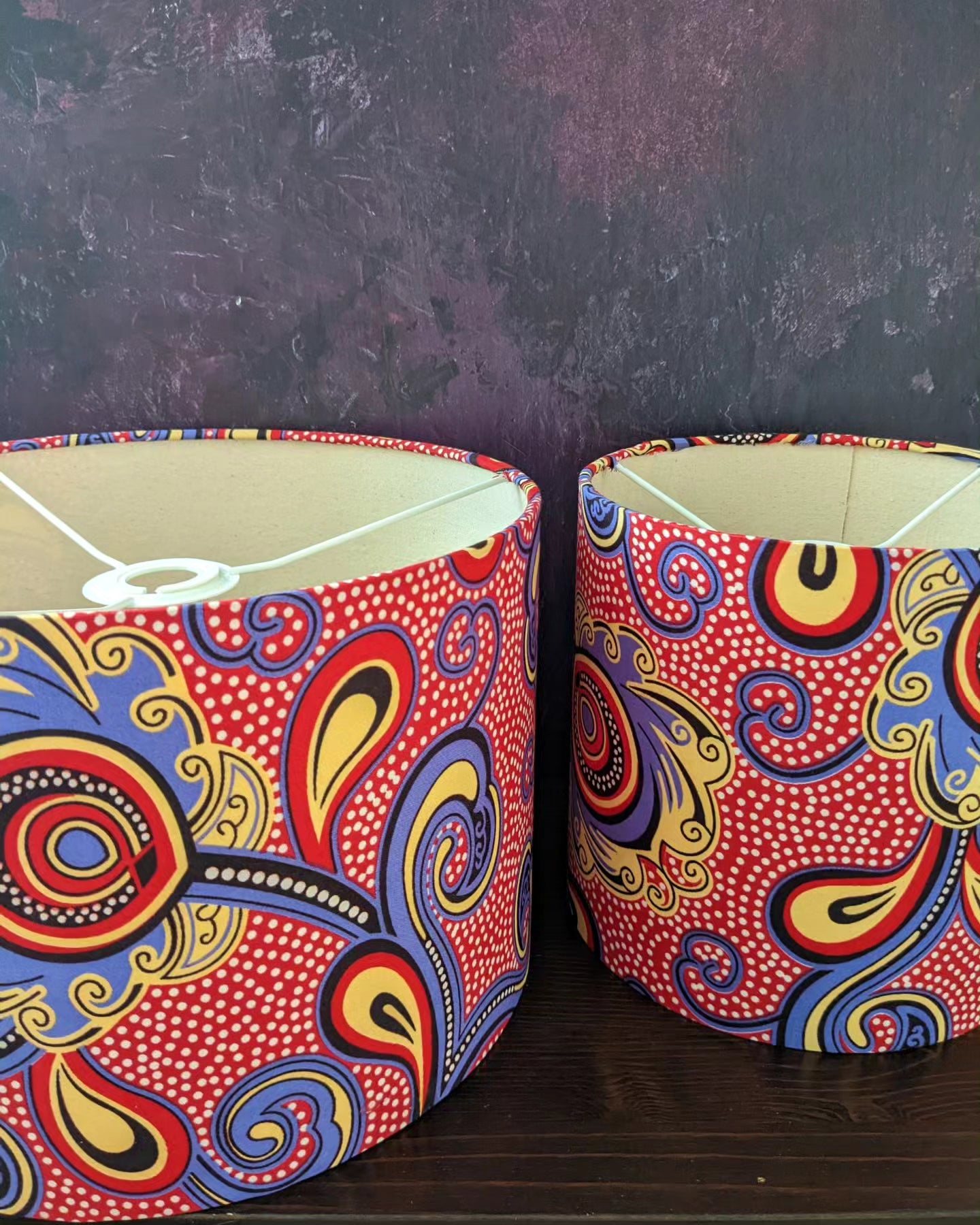 Colourful Flower Pattern African Lampshade MBALE