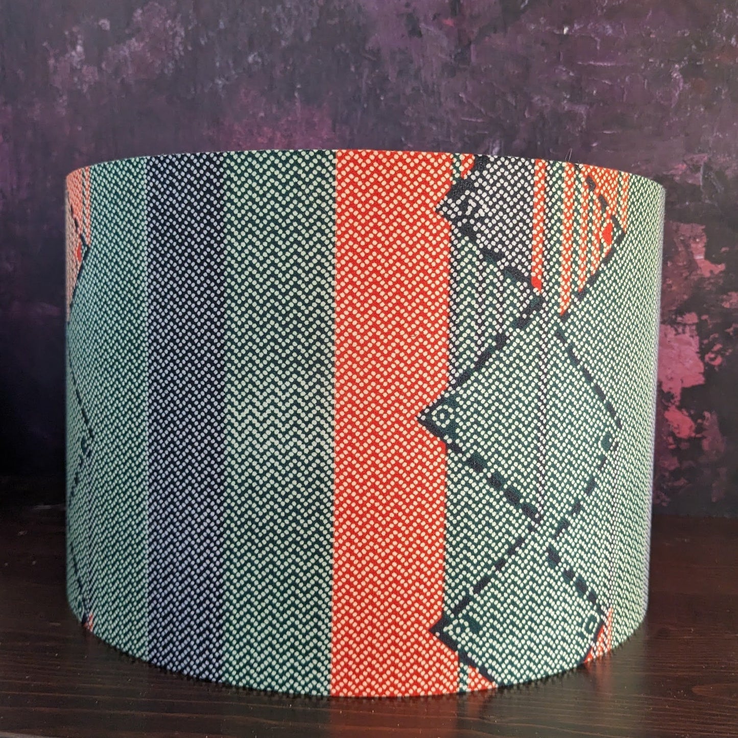 Pastel Stripe African Drum Lampshade KANGA