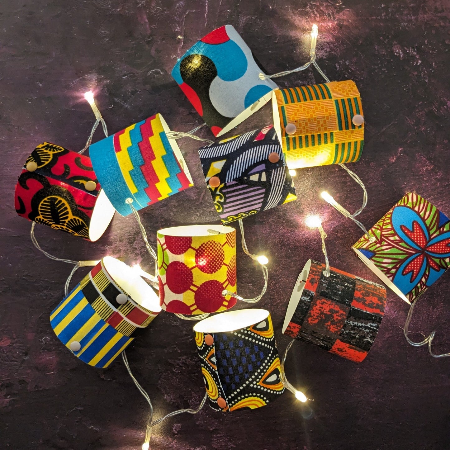 DIY Mini Lampshade Fairy Lights Craft Kit: mini lanterns string lights garland