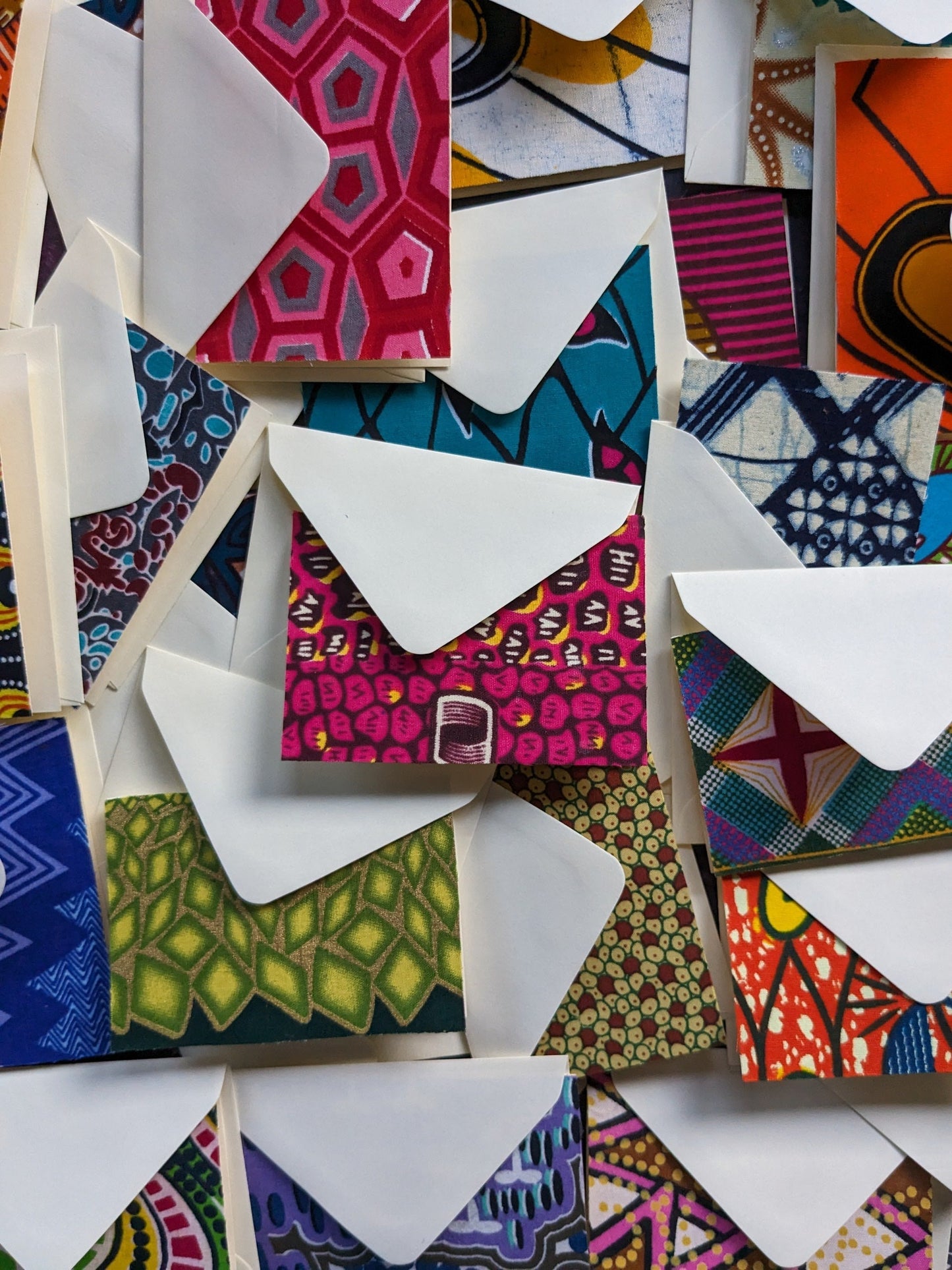 African Print Note Cards: A7 set of 25