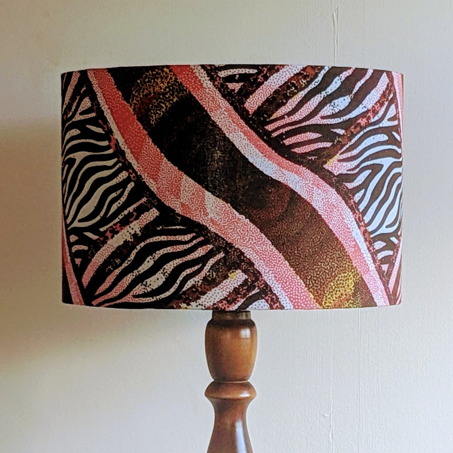 SAFARI Wild Animal African Jungle Lampshade: Gold lining