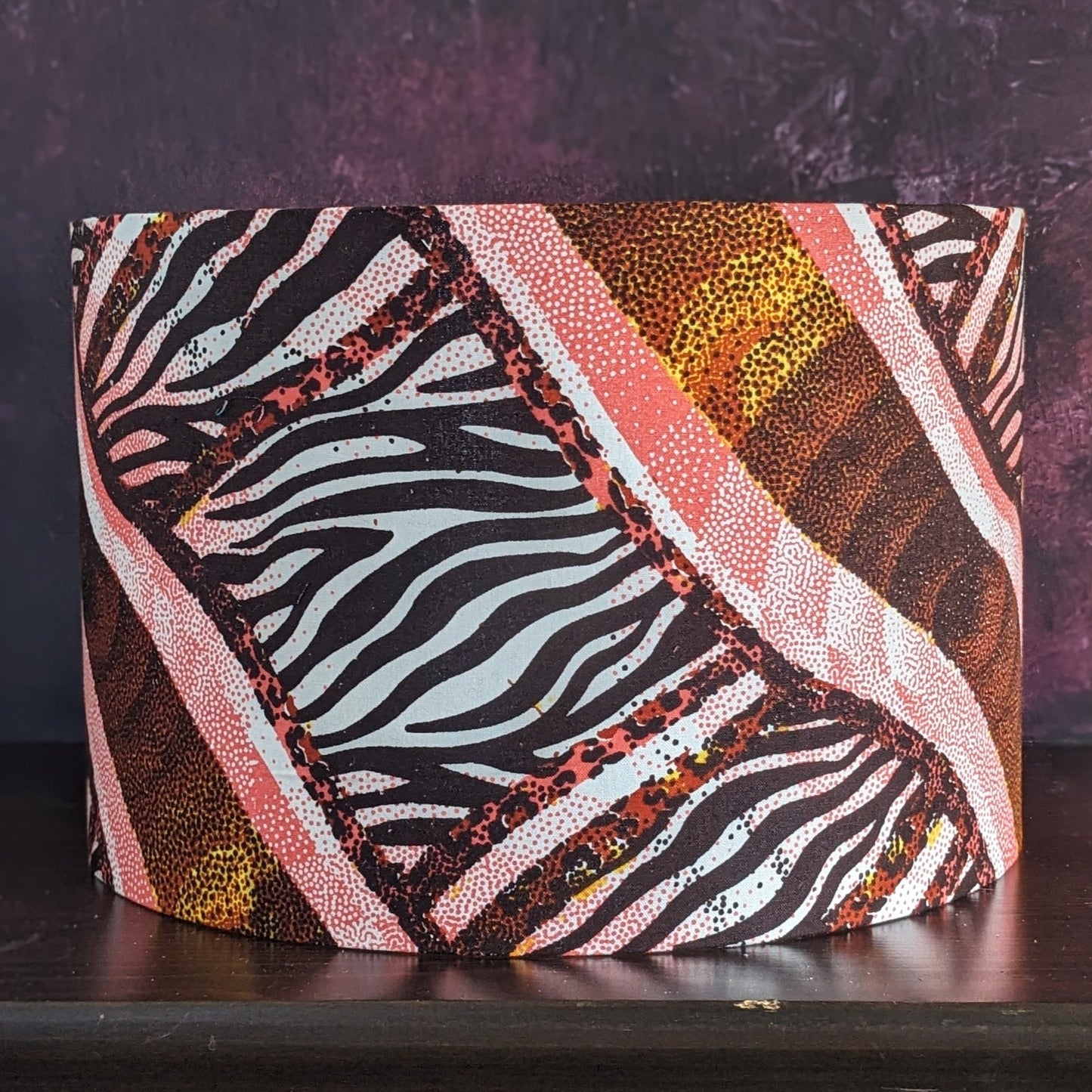 SAFARI Wild Animal African Jungle Lampshade: Gold lining