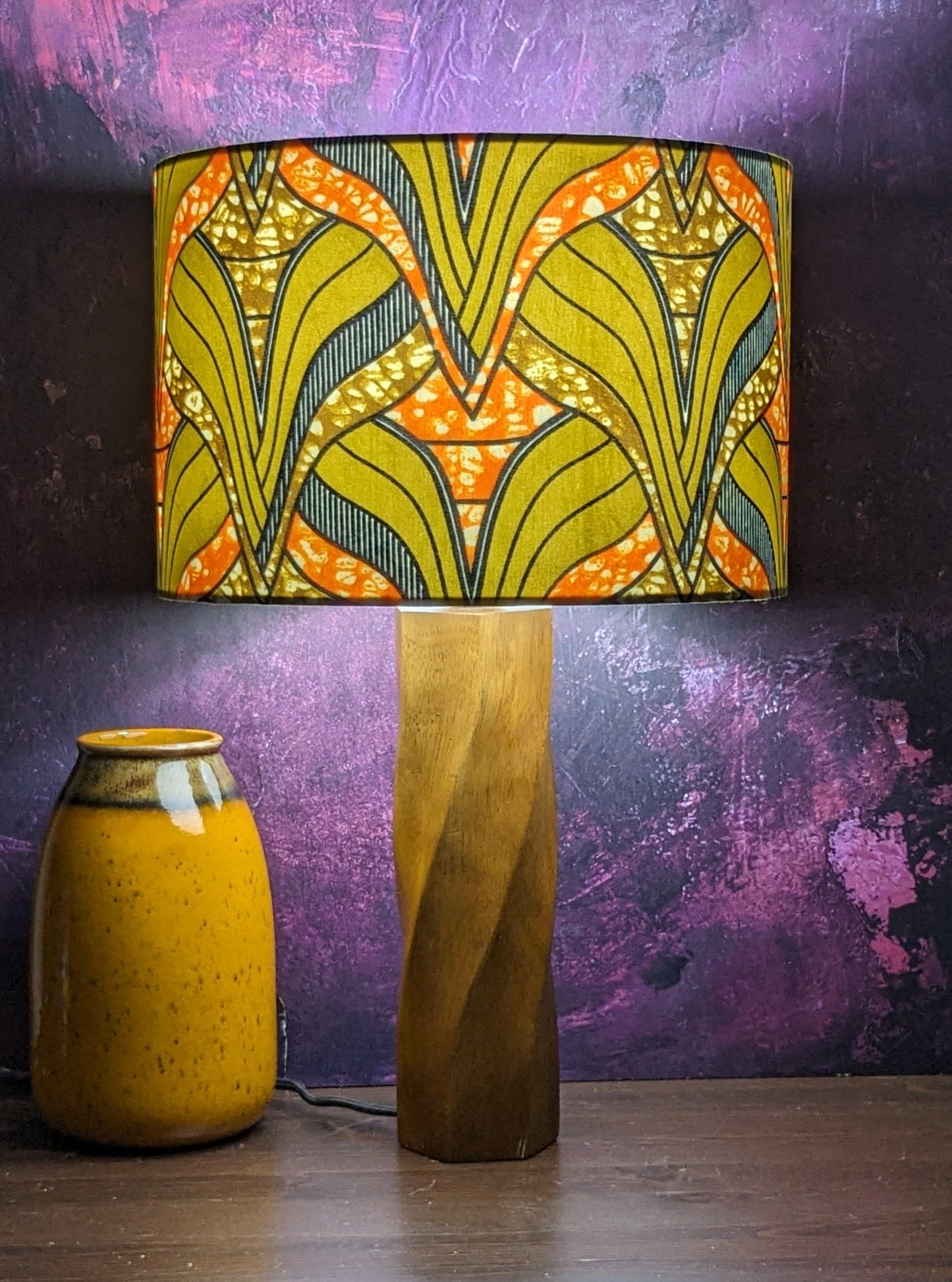Tropical African Jungle Drum Lampshade IKEMBA