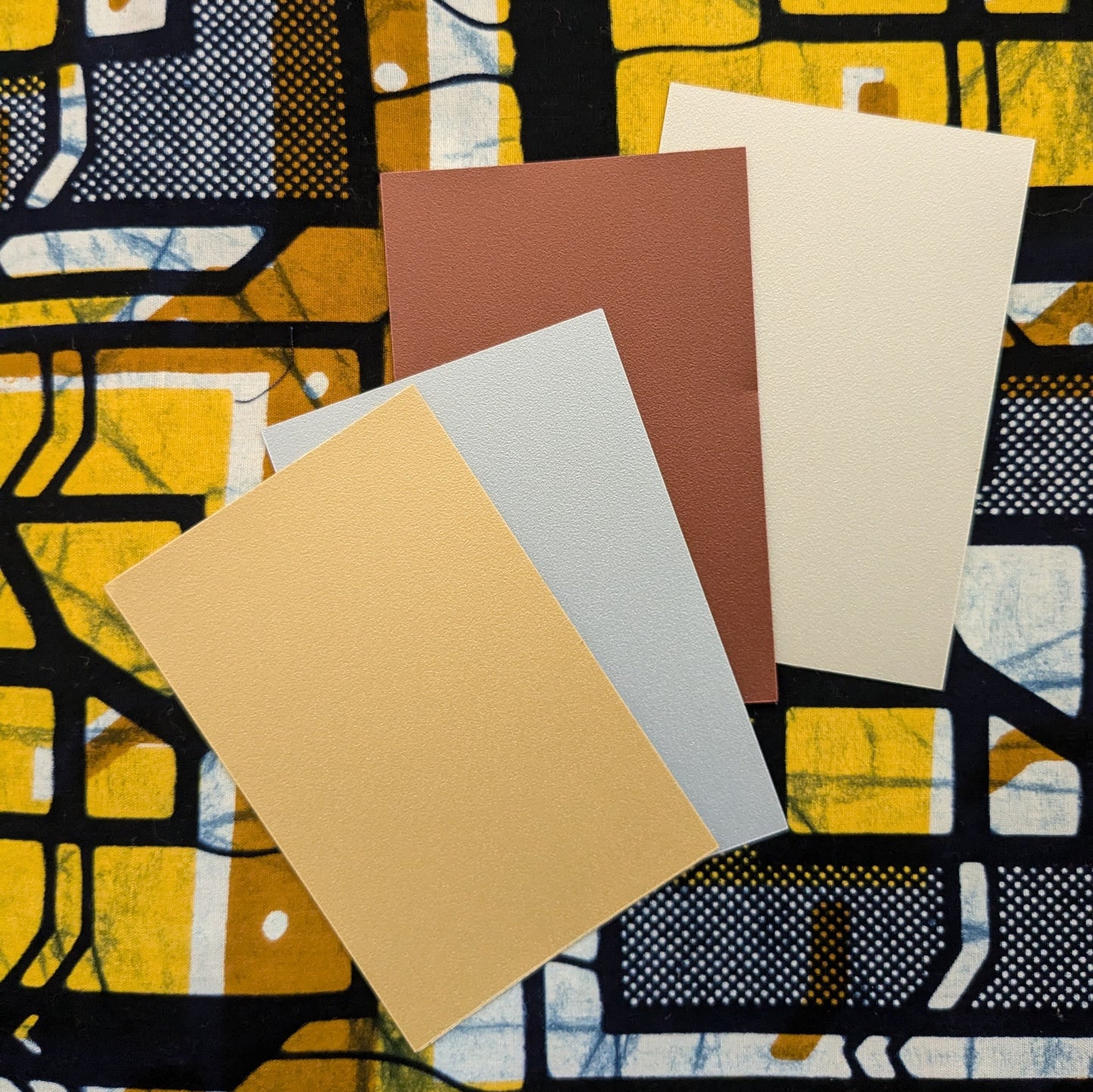 MidCentury Modern Square Pattern African Lampshade AKINDE
