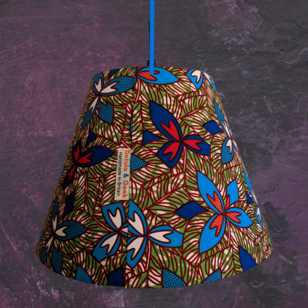 African Botanical Flower Lampshade ABURI