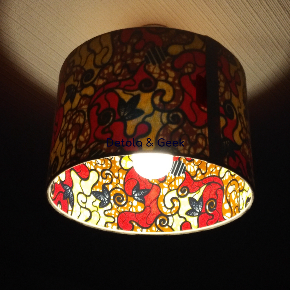 ALEWA colourful candy African lampshade & cushion