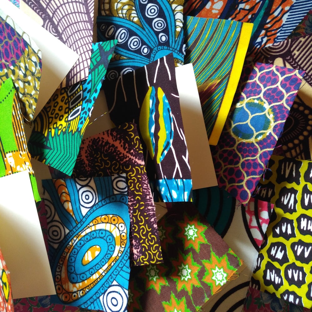 African Print Blank Note Cards (A7), set of 10