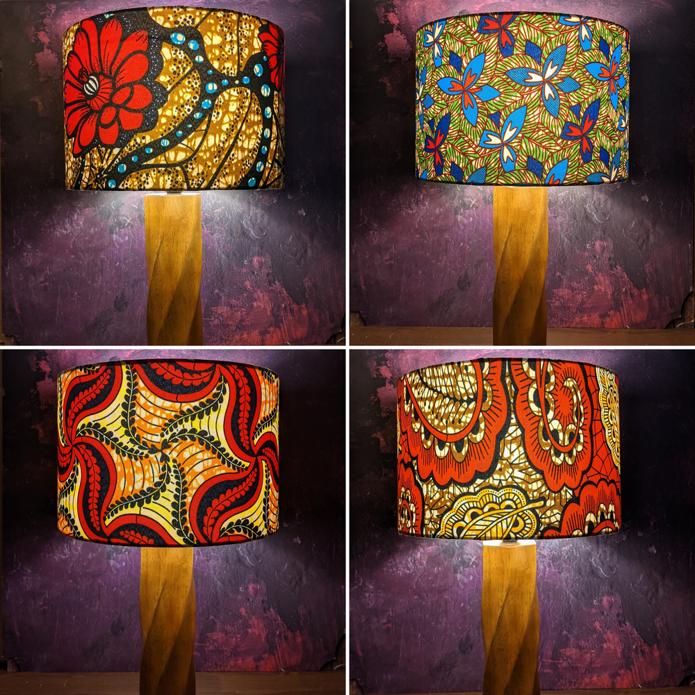 Copper Yellow Paisley African Lampshade ONGOYE