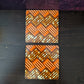BIRIKI Gift Set: Orange and Brown African Brick pattern