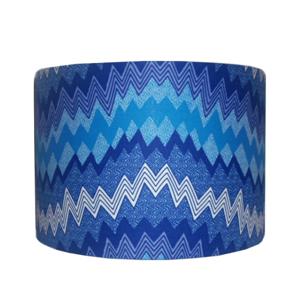 Electric Blue Shockwave Lamp Shade, BIYI Lampshade