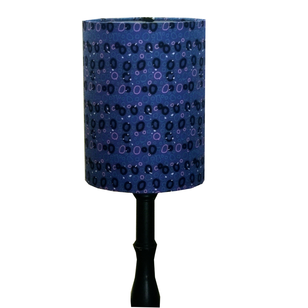 Blue abstract bubbles lampshade KHARI