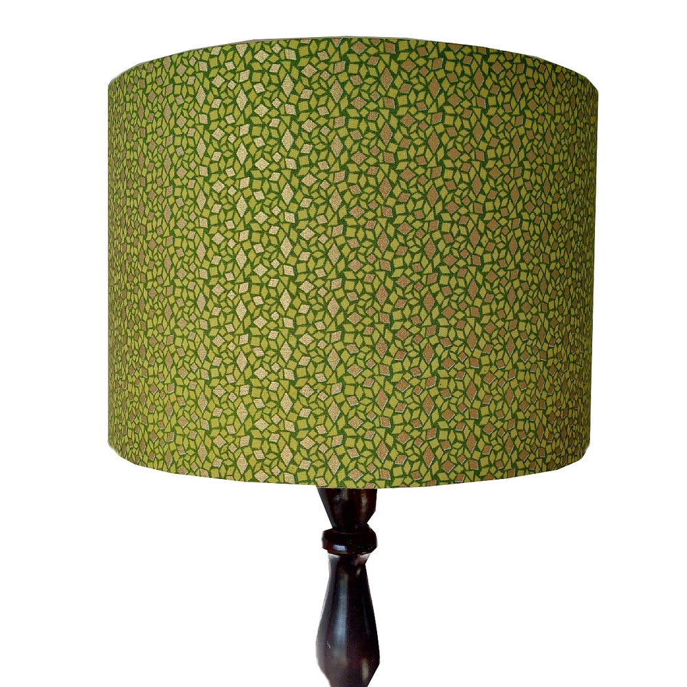 Gold Greenery Geometric African Lampshade FOLA