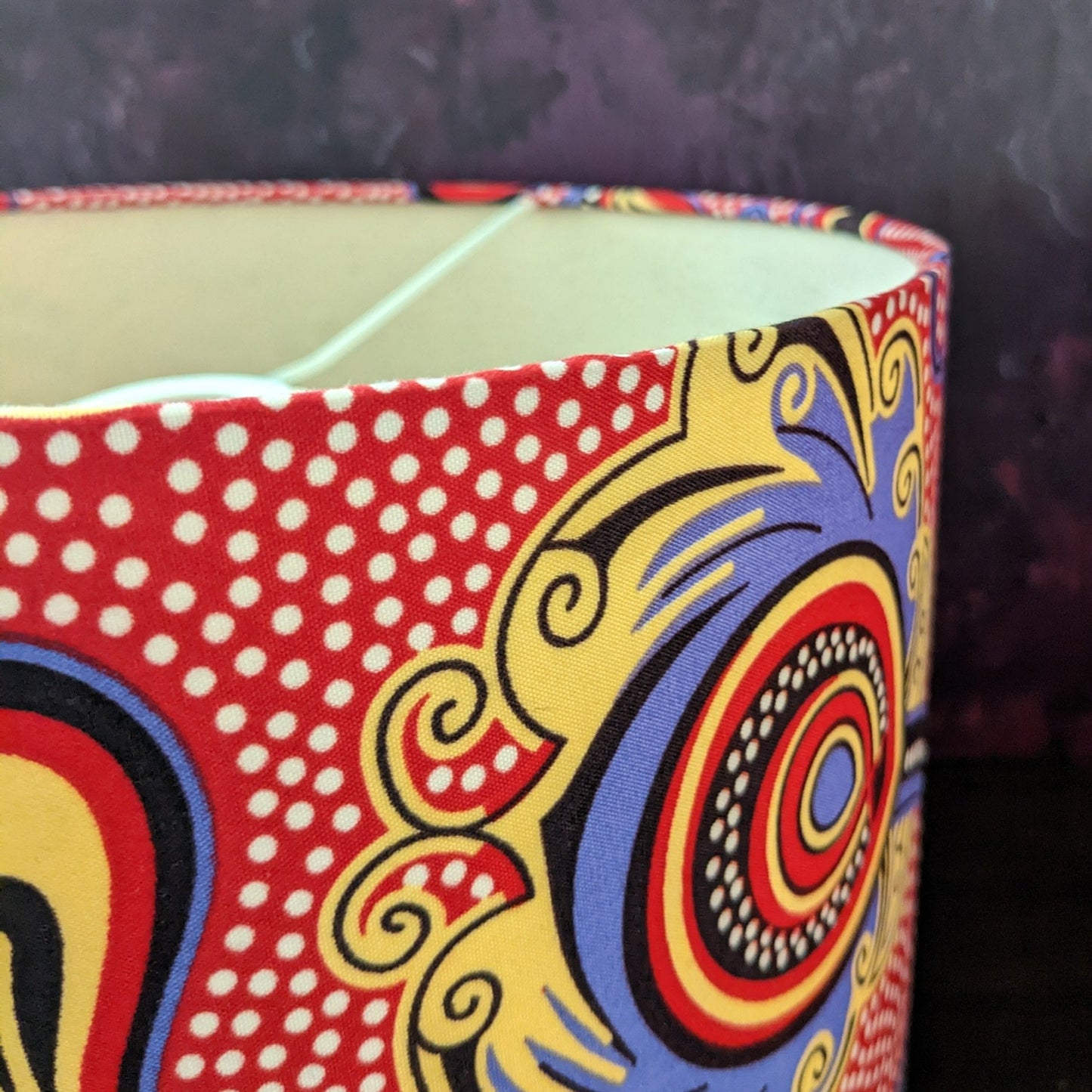 Colourful Flower Pattern African Lampshade MBALE