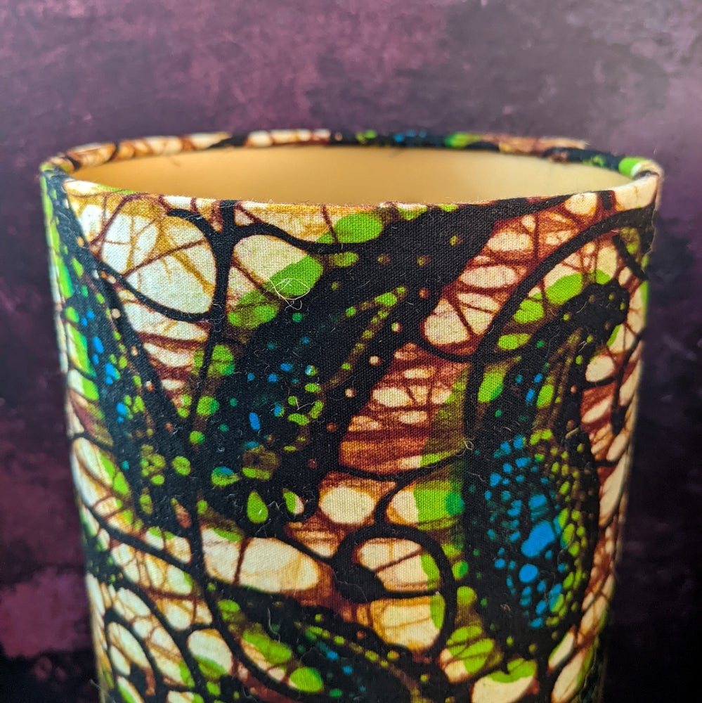 Rustic Botanical Leaves African Lampshade (ex-display)