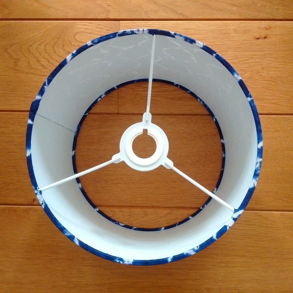 Blue White Tie Dye Adire Lampshade AARIN