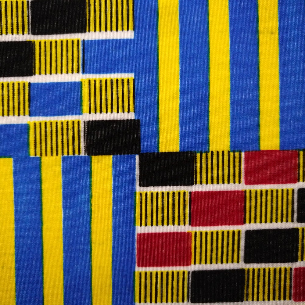 Geometric Square Kente Decorative Pillow ADOFO