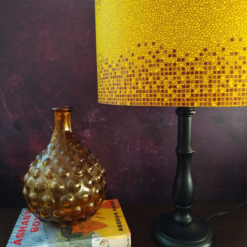 Metallic Gold Bronze Geometric Lampshade WURA