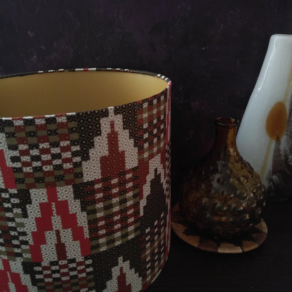 Large Geometric African Palace Lampshade GIDAN (ex-display)