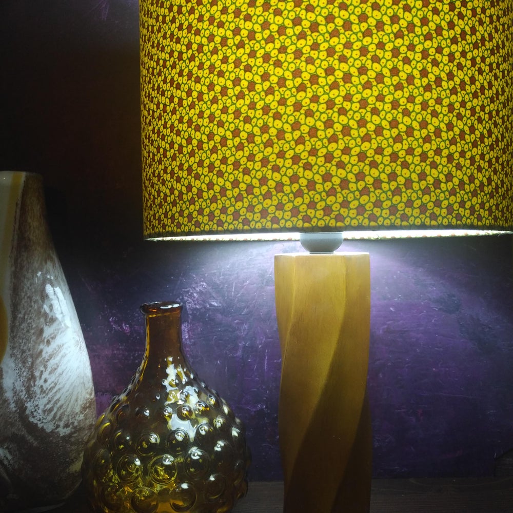 Green Brown abstract Lamp Shade BUNMI