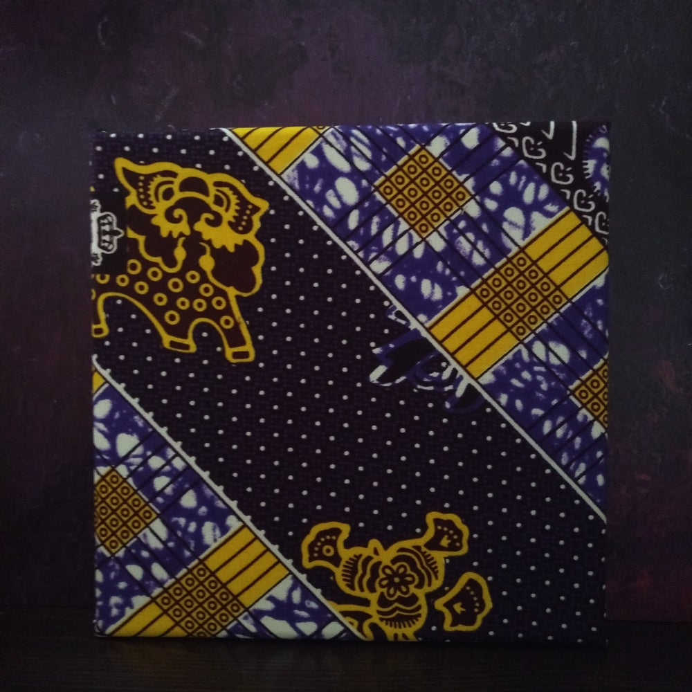 Purple Gold Patchwork African Wall Decor