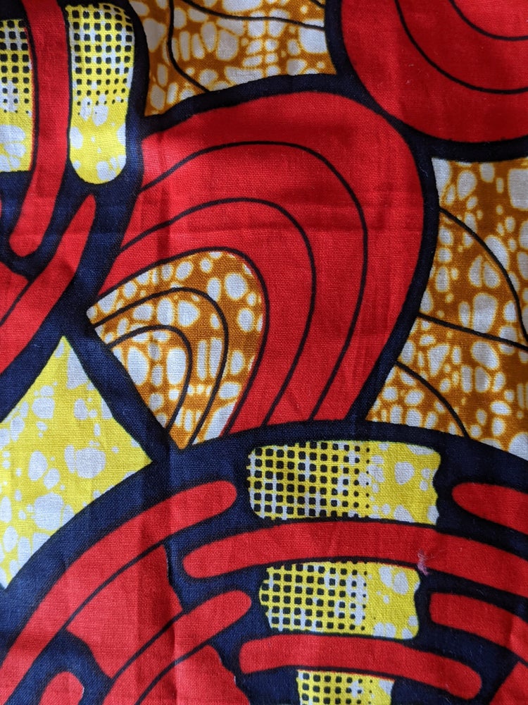 Red Yellow fan African Lampshade ALAFE
