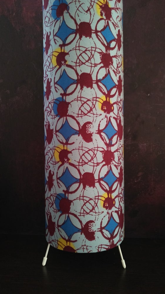 Tall Abstract Patterned African Tiles Lampshade KASBAH (ex-display)