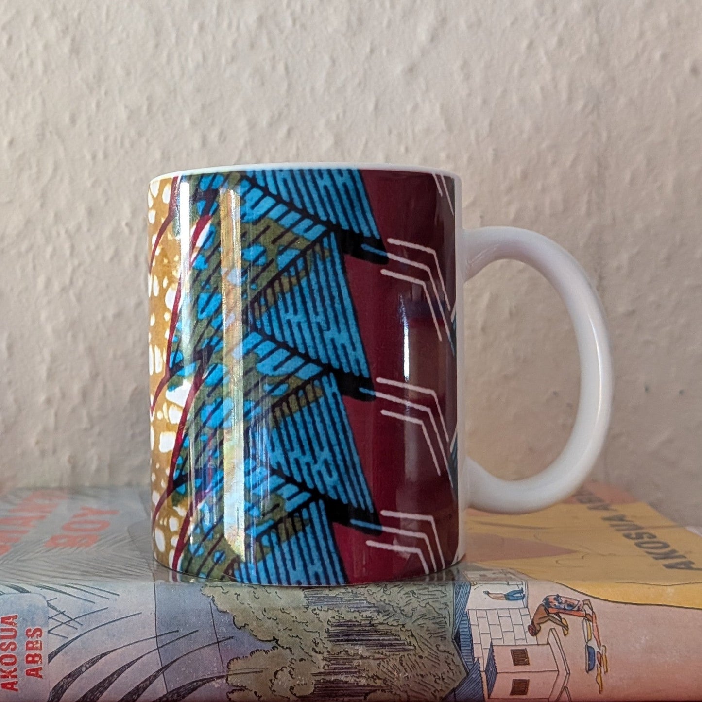 Tropical African Palm Tree Ceramic Mug AKWU