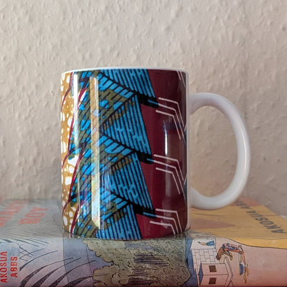 Tropical African Palm Tree Ceramic Mug AKWU