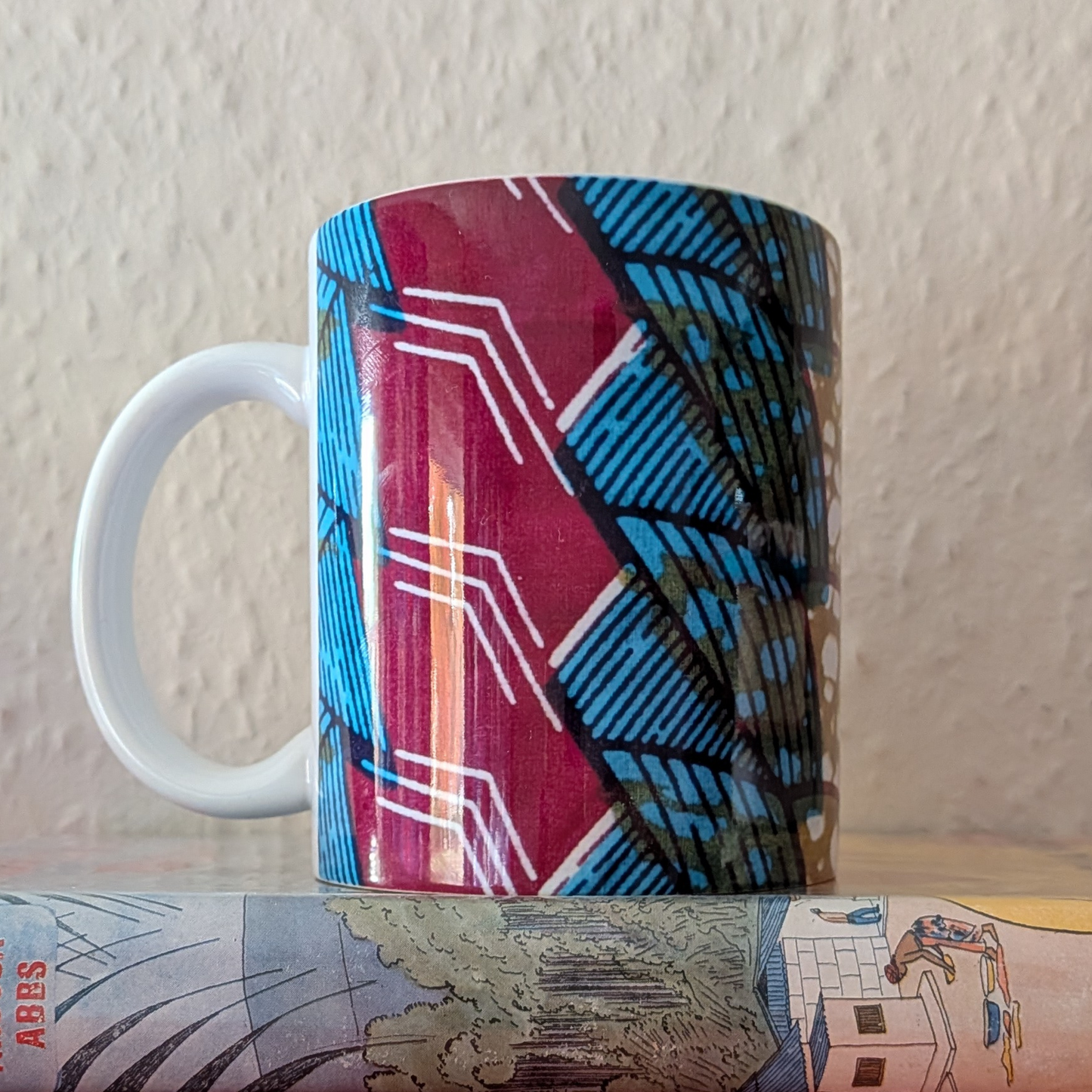 Tropical African Palm Tree Ceramic Mug AKWU