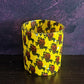 AWO African Print Gift Set: Yellow with guinea fowl bird