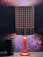 Red Geometric Stripe Tribal AZAD Lampshade