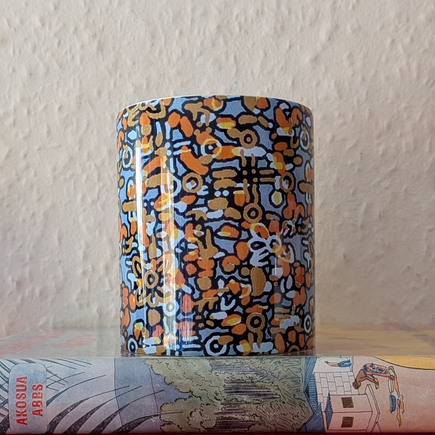 Abstract Pebble Stones African Ceramic Mug LAUNI