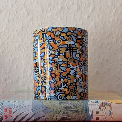 Abstract Pebble Stones African Ceramic Mug LAUNI