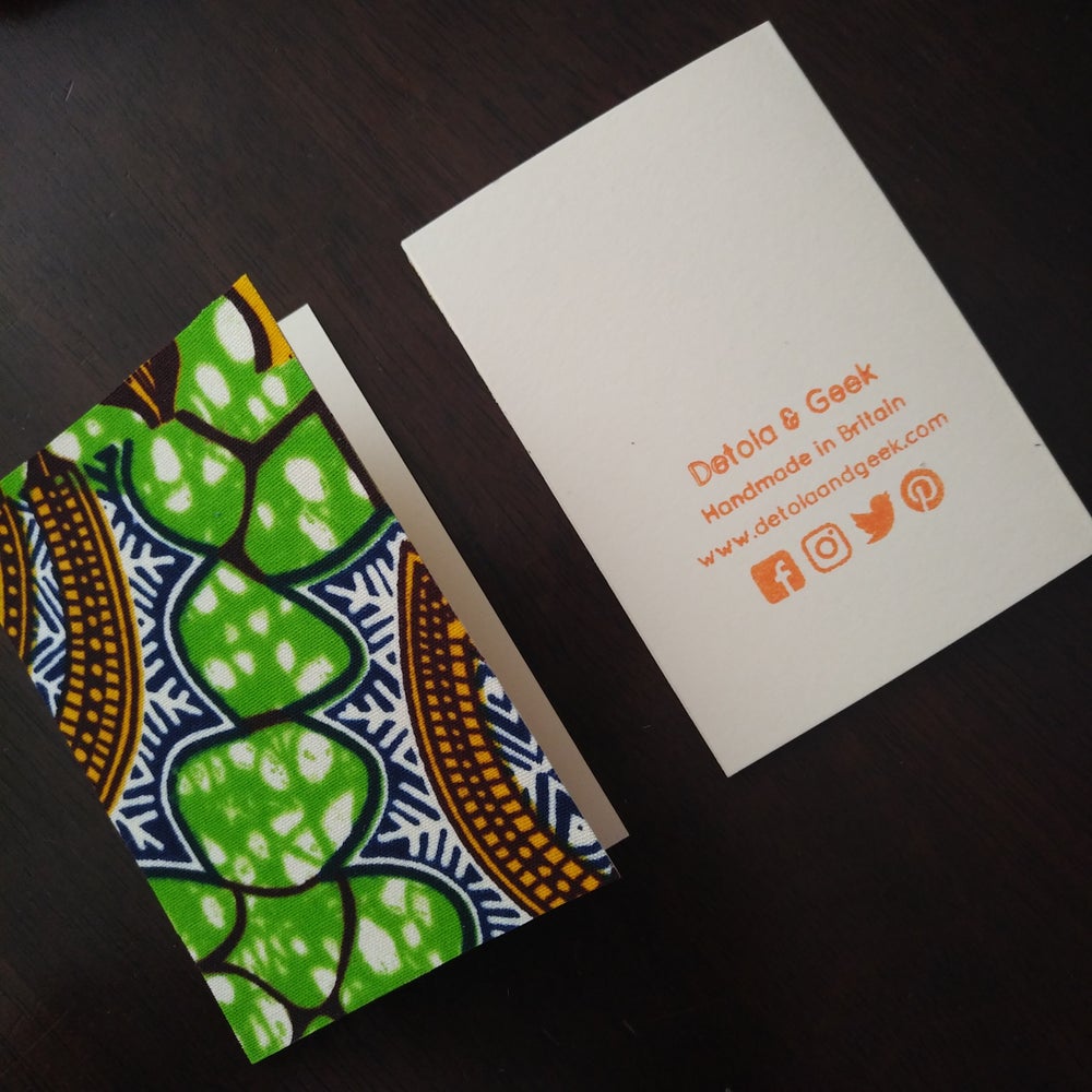 African Note Cards African Print Note Cards: A7 set of 25 – Detola and Geek