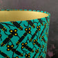 KOKORO Cross Key African Pattern Lampshade: Green Black Gold