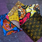 African wax print coasters, mixed set of 4