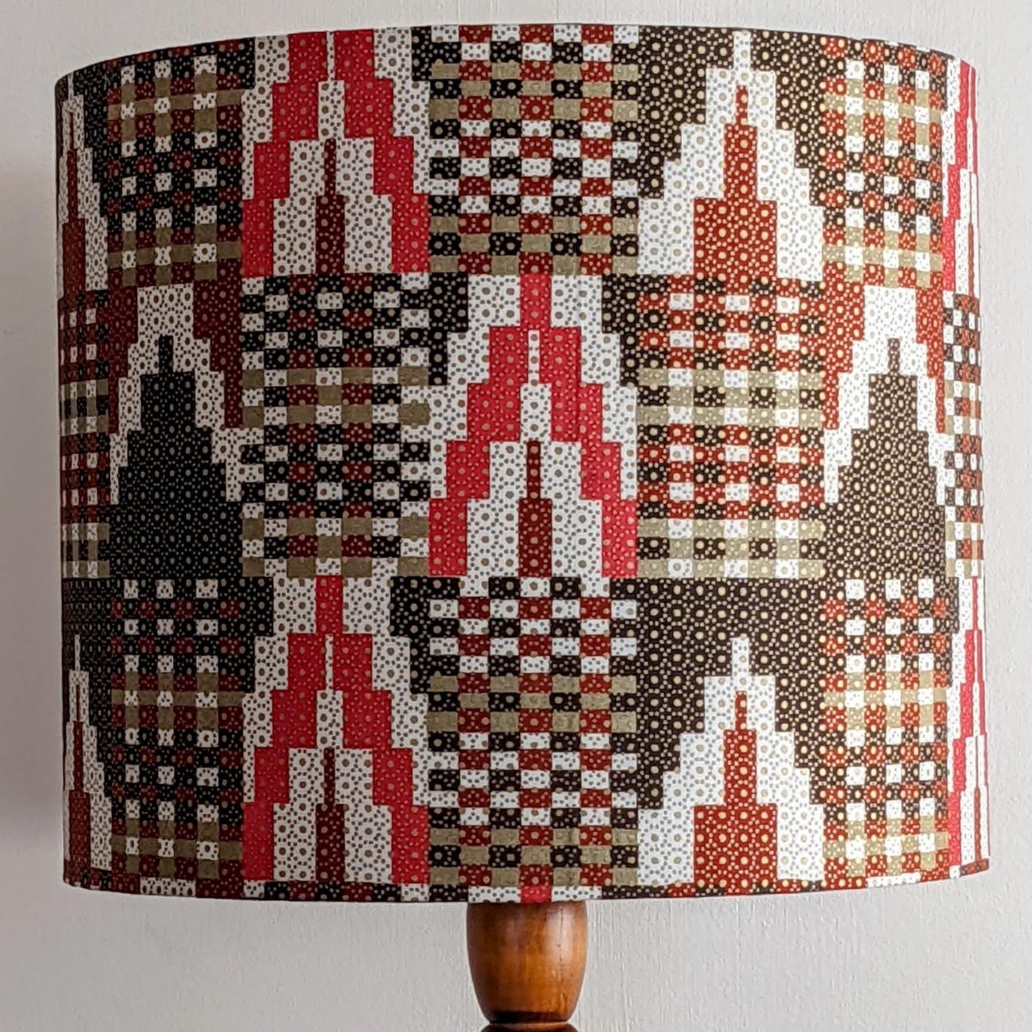 Large Geometric African Palace Lampshade GIDAN (ex-display)