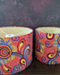 Colourful Flower Pattern African Lampshade MBALE