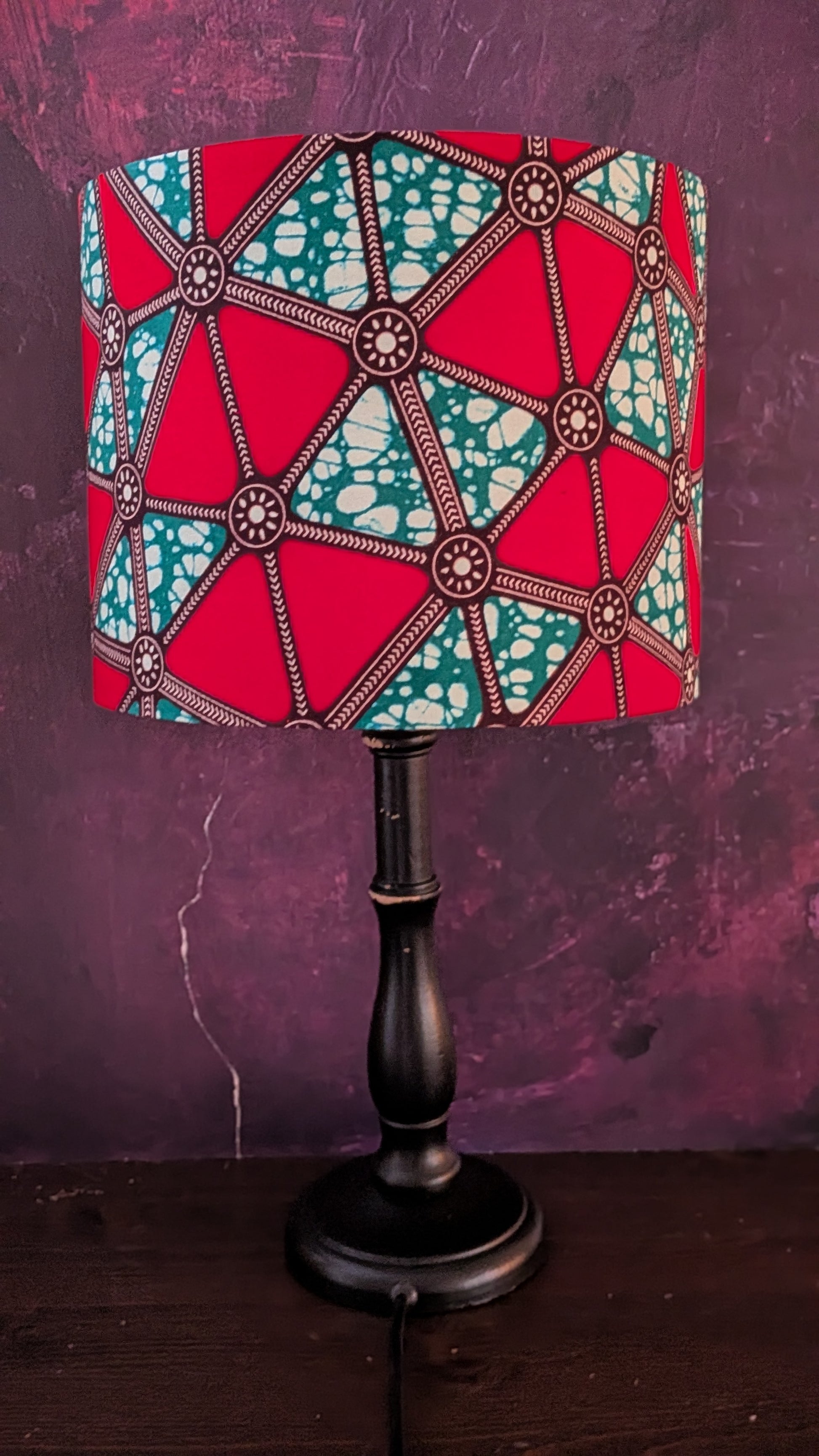 Small decorative table lamp shade.