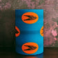 Turquoise Orange Swallow Bird Lampshade TWAAM