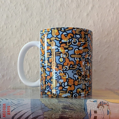 Abstract Pebble Stones African Ceramic Mug LAUNI