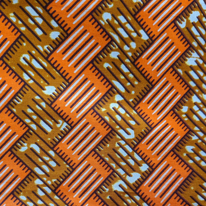 Orange Brown Brick African Lampshade BIRIKI