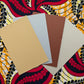 Red blue swirly leaves African lampshade