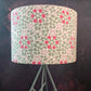 SECONDS Drum Lampshade: geometric pink grey abstract tiles