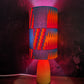 Colourful African Kente Lampshade (ex-display/seconds): Turquoise yellow magenta pink