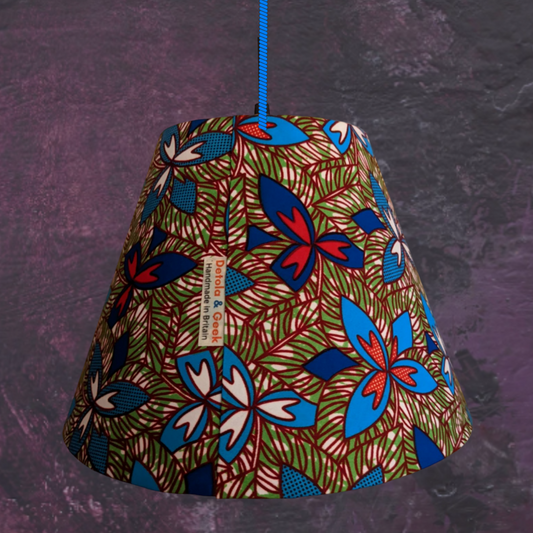 African Botanical Flower Lampshade ABURI