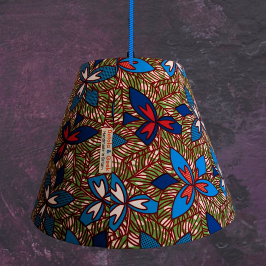 African Botanical Flower Coolie lampshade ABURI